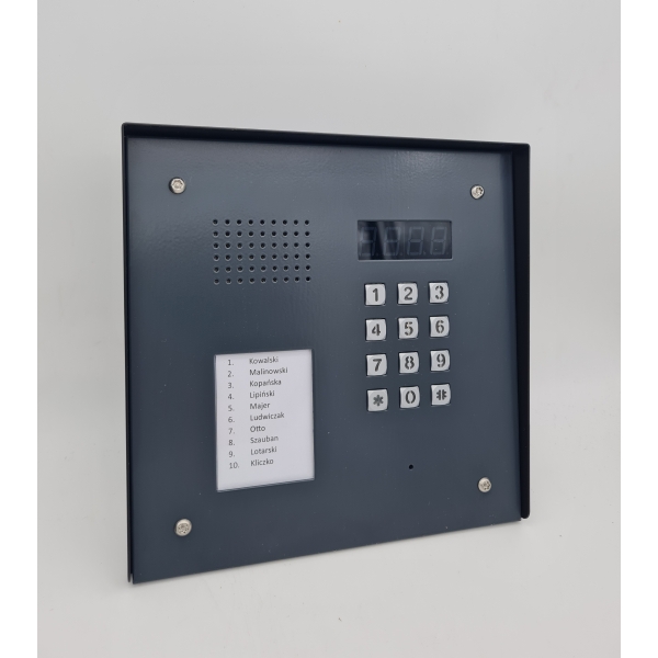 PANEL CYFROWY "CYFRAL" PC-2000RE PRO GRAFIT z czytnikiem RFiD i wbudowaną elektroniką