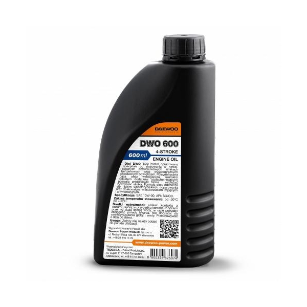 ZESTAW AGREGAT PRĄDOTWÓRCZY DAEWOO GDA 6500 5.0kW + 2x GENERATOR OIL SAE 10W-30 DWO 600