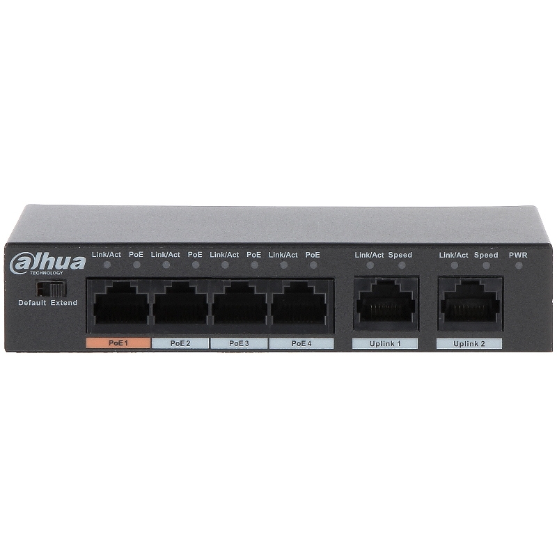 Zestaw Monitoringu Ip Dahua 4 Kamery Kopułkowe 6Mpx Dysk 1Tb