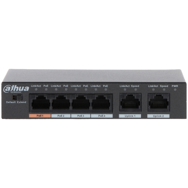 Zestaw Monitoringu Ip Dahua 4 Kamery Kopułkowe 6Mpx Dysk 1Tb