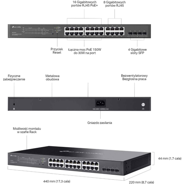 Switch Tp-Link Tl-Sg2428Lp