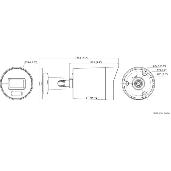 Kamera Ip Hikvision Ds-2Cd2086G2H-Iu(2.8Mm)(Ef)/Black