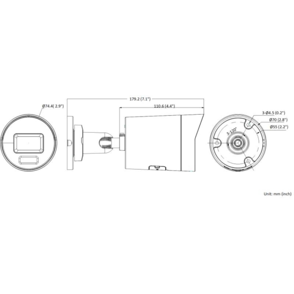 Kamera Ip Hikvision Ds-2Cd2046G2H-Iu(2.8Mm)(Ef)/Black