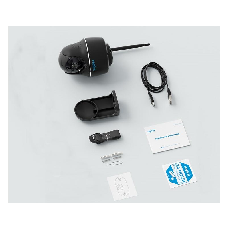 Kamera Ip Reolink Argus Series B430 Akumulatorowa 5Mp Wifi Usb-C Czarna
