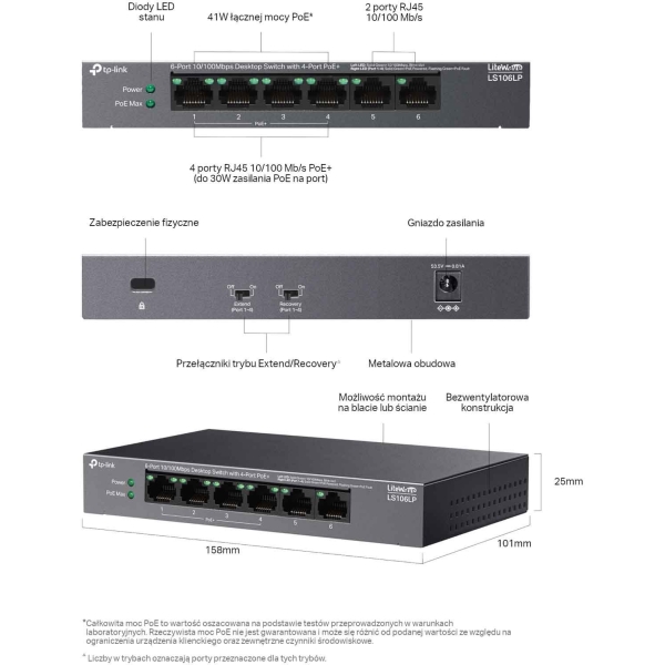 Switch Tp-Link Ls106Lp