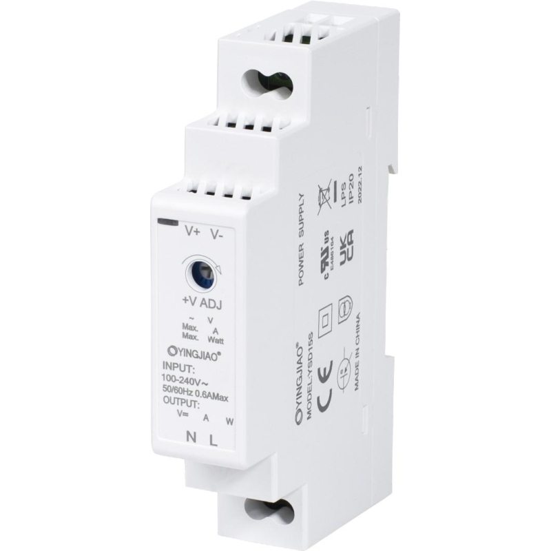Zasilacz Impulsowy Na Szynę Din Yingjiao Ysd15S-0502400 5V/12W/2,4A