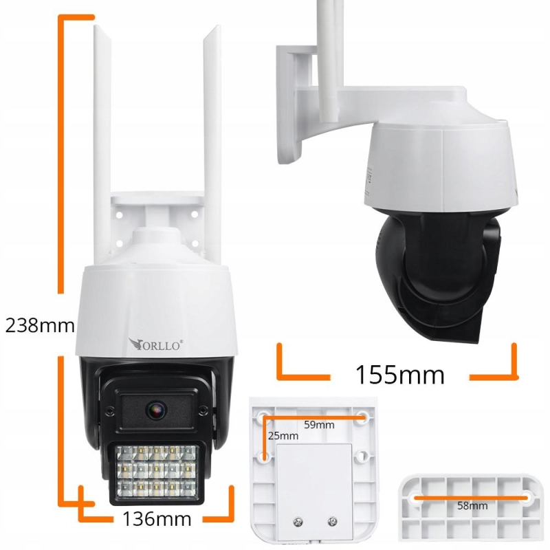 Kamera Ip Orllo N1 4Mpx Wifi
