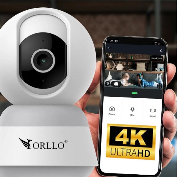 Kamera Ip Orllo Tw1 Wewnętrzna 4K Tuya Wi-Fi