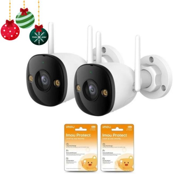 Zestaw 2 Kamer Ip Imou Bullet 3 5Mp Z Chmurami Imou Protect