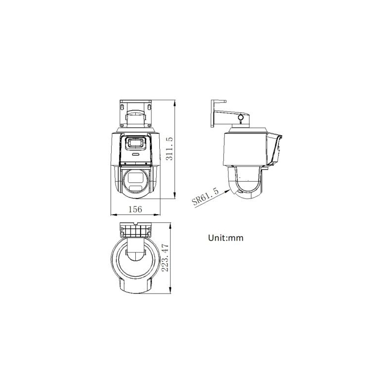 Kamera Ip Hikvision Ds-2Se3C410Mwg-E/14 2.8Mm