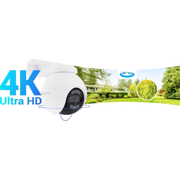 Kamera Ip Ezviz H80X Dual 4K 8Mp+2Mp 4Mm