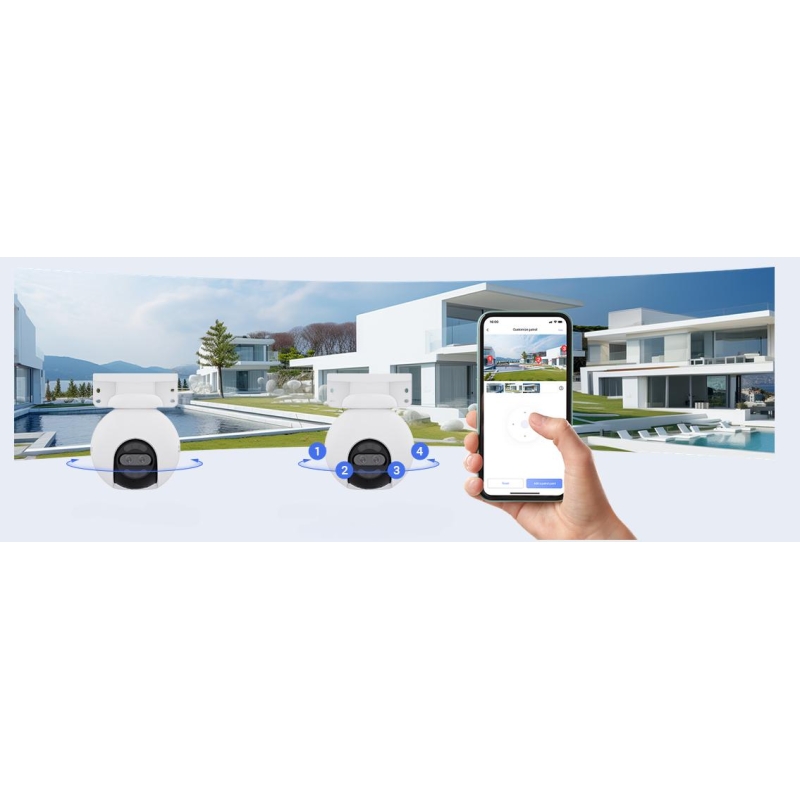 Kamera Ip Ezviz H80X Dual 4K 8Mp+2Mp 4Mm