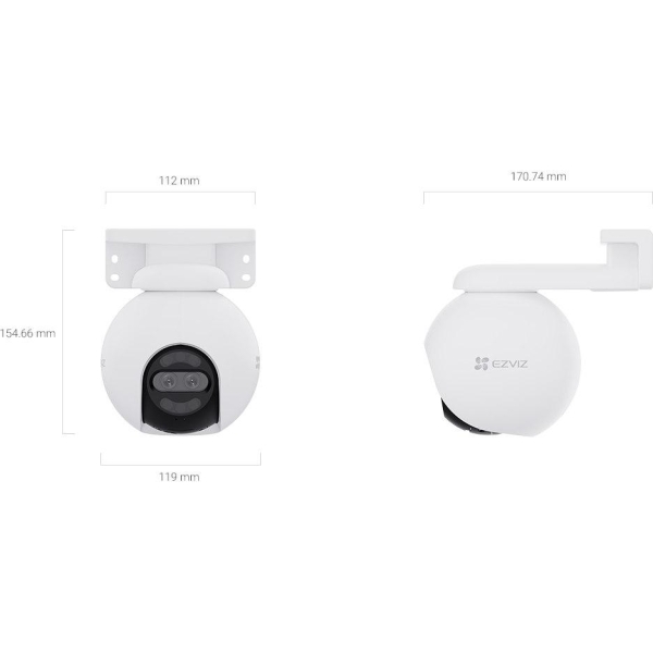 Kamera Ip Ezviz H80X Dual 4K 8Mp+2Mp 4Mm
