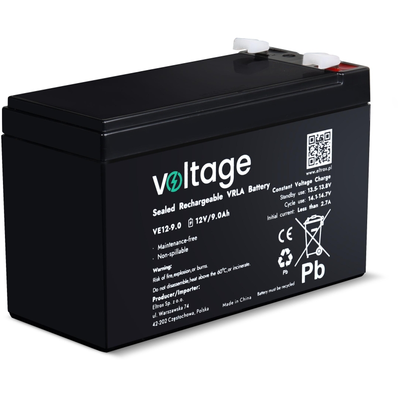 Akumulator Agm Voltage 12V 9Ah Ve12-9.0