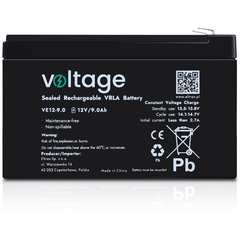 Akumulator Agm Voltage 12V 9Ah Ve12-9.0