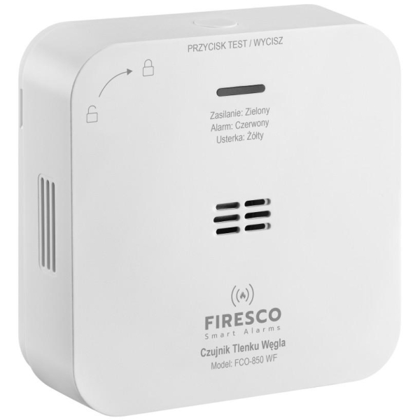 Zestaw Czujników Firesco Czujnik Czadu + Dymu Z Wifi