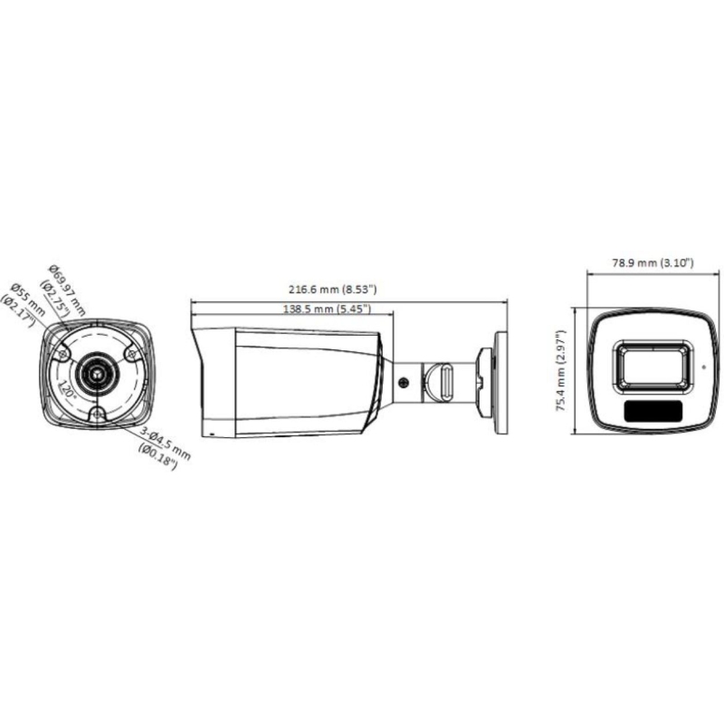 Kamera 4W1 Hikvision Ds-2Ce17K0T-Lfs(2.8Mm)
