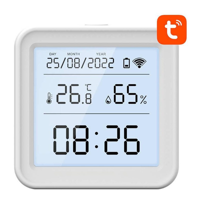 Inteligentny Czujnik Temperatury I Wilgotności Wifi Gosund S6 Lcd Tuya