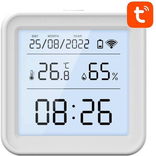 Inteligentny Czujnik Temperatury I Wilgotności Wifi Gosund S6 Lcd Tuya