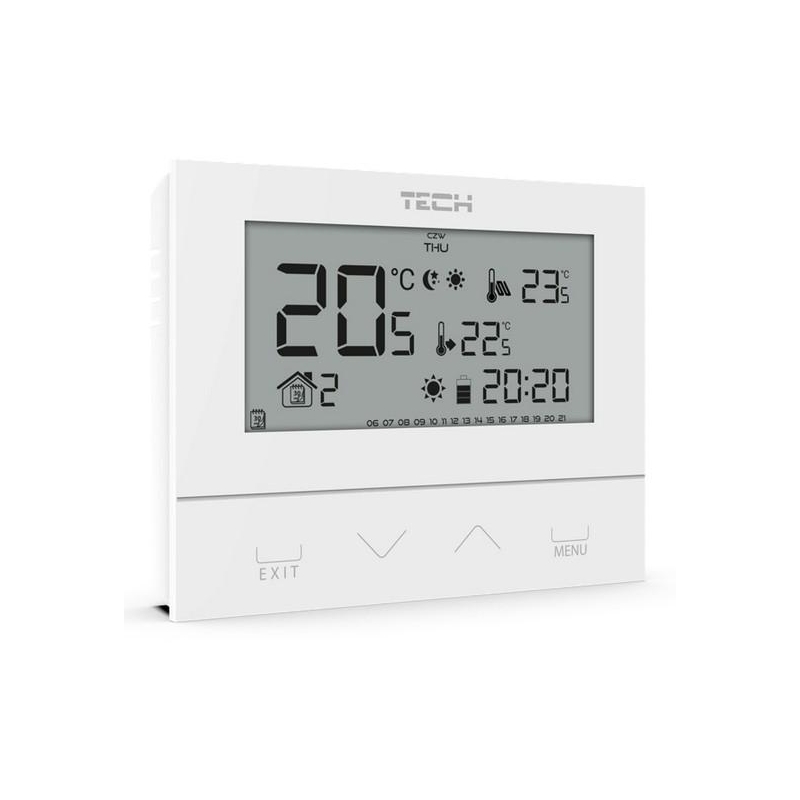 Przewodowy  Dwustanowy Regulator Pokojowy Biały St-292V3 Tech Sterowniki