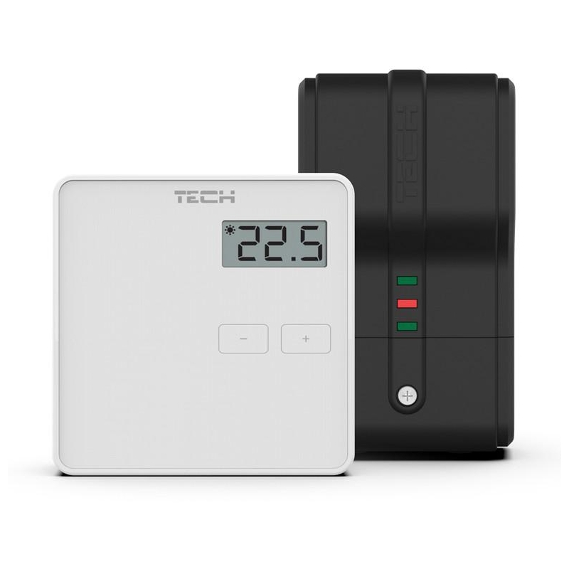 Bezprzewodowy  Dwustanowy Regulator Pokojowy Biały St-294V2 Tech Sterowniki