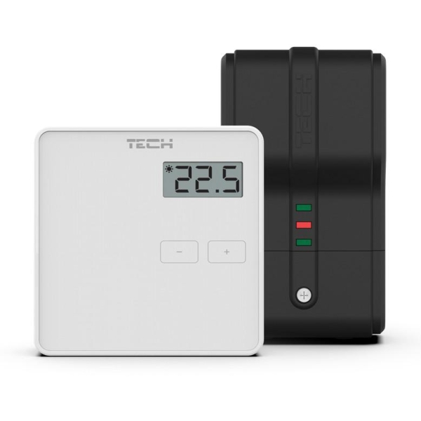 Bezprzewodowy  Dwustanowy Regulator Pokojowy Biały St-294V2 Tech Sterowniki