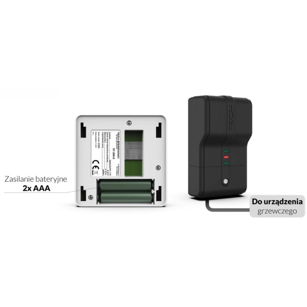 Bezprzewodowy  Dwustanowy Regulator Pokojowy Biały St-294V2 Tech Sterowniki
