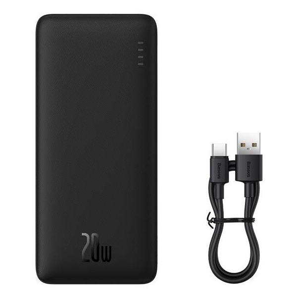 Powerbank Baseus Airpow Ppqd090001 10000Mah 20W Pd Qc 20W Usb-A Usb-C + Kabel
