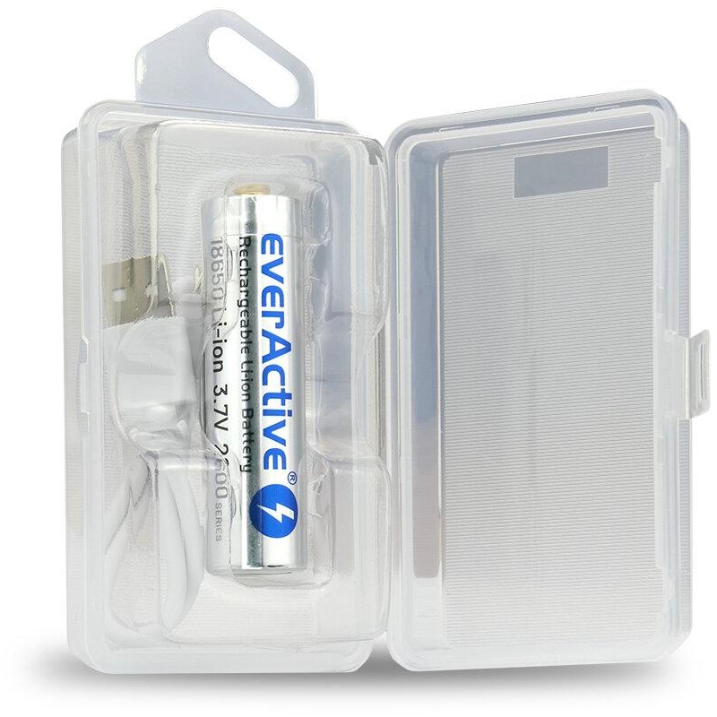 Akumulator 18650 Li-Ion 3,7V Everactive 2600Mah (1 Szt.) Micro-Usb Z Zabezpieczeniem
