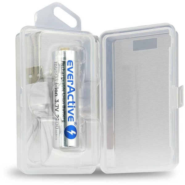 Akumulator 18650 Li-Ion 3,7V Everactive 2600Mah (1 Szt.) Micro-Usb Z Zabezpieczeniem