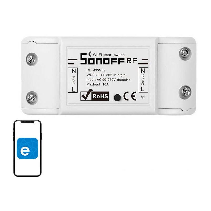 Inteligentny Przełącznik Wifi + Rf 433 Sonoff Rf R2