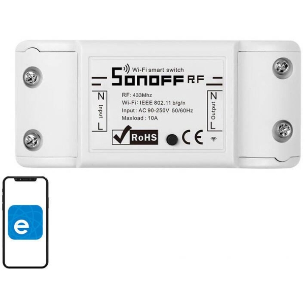 Inteligentny Przełącznik Wifi + Rf 433 Sonoff Rf R2