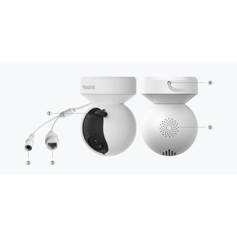 Kamera Ip Reolink E Series E540 Ptz 5Mp Wi-Fi Led Biała