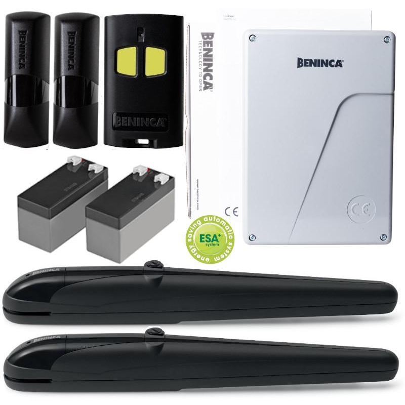 Zestaw Beninca Kbob2124Dk.p Turbo 24V Do 4M Bram Dwuskrzydłowych + Akumulatory