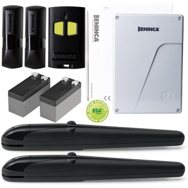 Zestaw Beninca Kbob2124Dk.p Turbo 24V Do 4M Bram Dwuskrzydłowych + Akumulatory