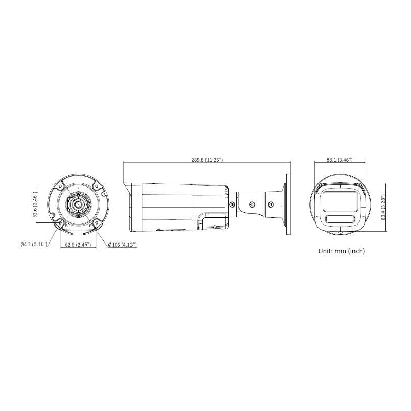 Kamera Ip Hikvision Ds-2Cd1663G2-Lizu/Sl 2.8-12Mm Pl