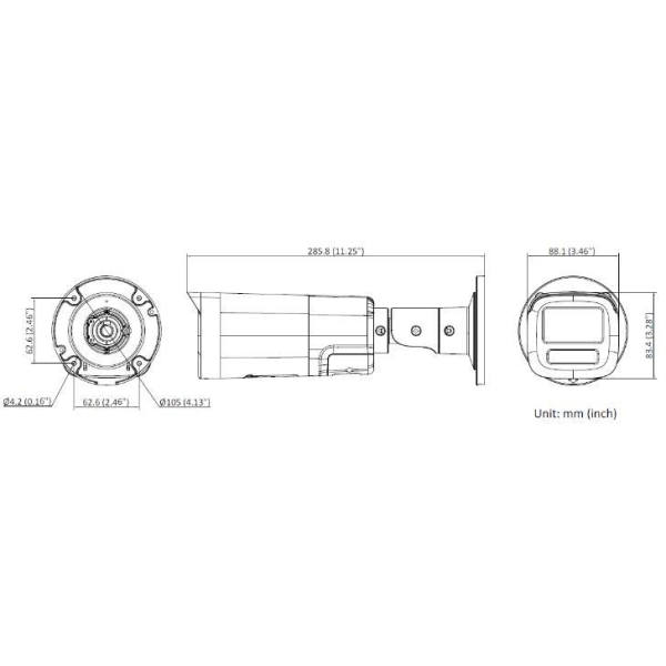 Kamera Ip Hikvision Ds-2Cd1663G2-Lizu/Sl 2.8-12Mm Pl