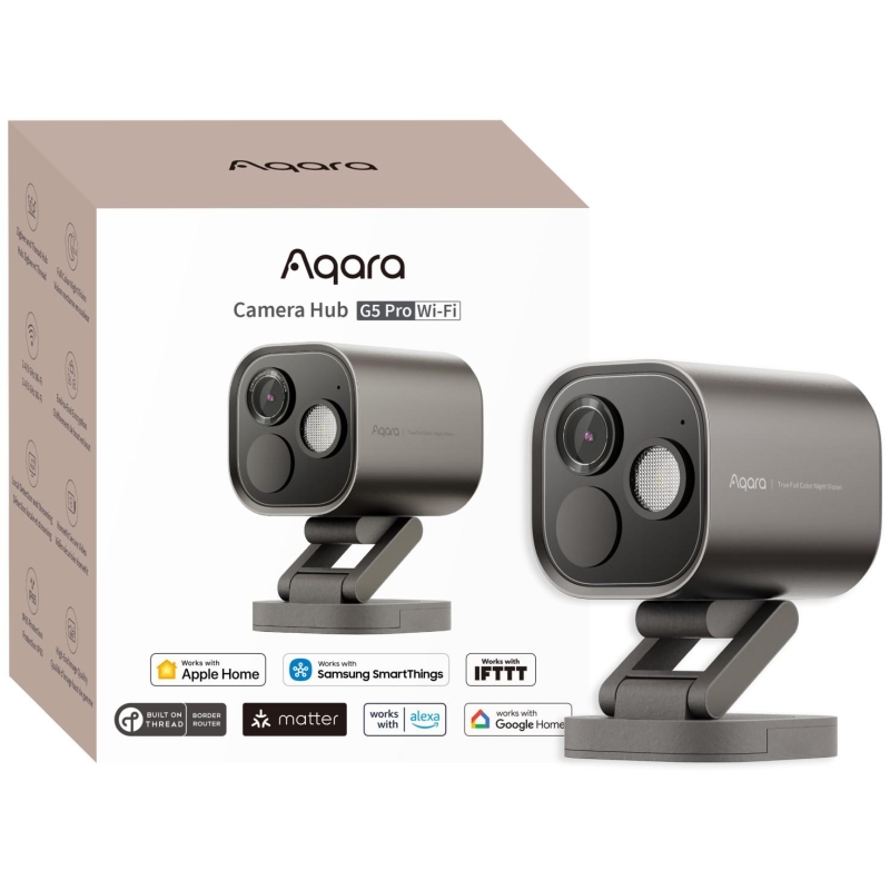 Aqara Camera Hub G5 Pro Wi-Fi Szara | Kamera Ip | 1520P, Zigbee, Ch-C07D