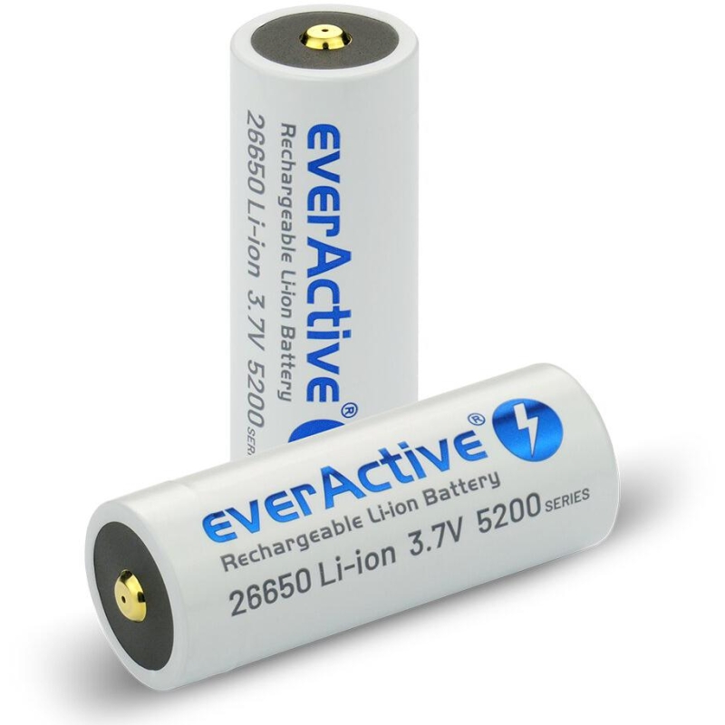 Akumulator 26650 Li-Ion 3,7V Everactive 5200Mah Micro Usb (1 Szt.) Z Zabezpieczeniem