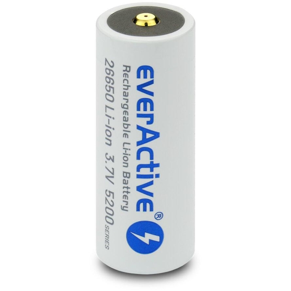 Akumulator 26650 Li-Ion 3,7V Everactive 5200Mah Micro Usb (1 Szt.) Z Zabezpieczeniem