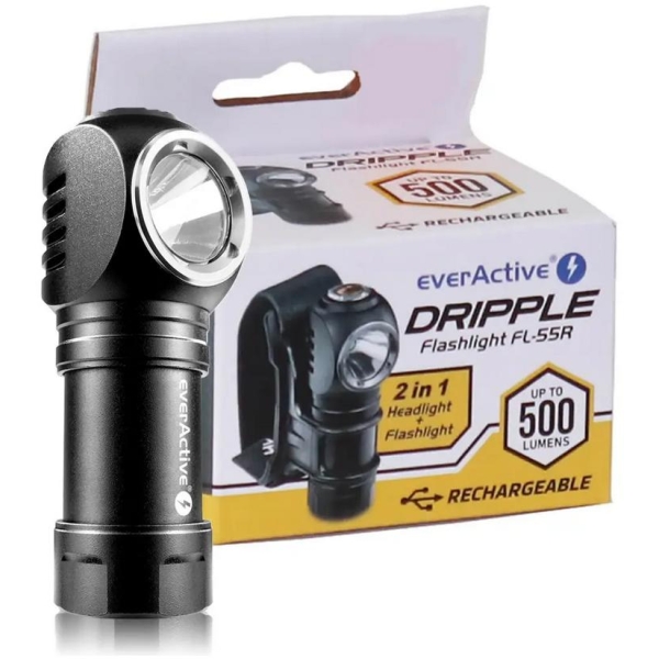 Latarka Ręczna / Czołowa Luminus Sst20 10W Led Everactive Fl-55R 500 Lumenów Ip66