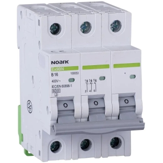 Wyłącznik Nadprądowy 6 Ka, C, 20A, 3P, Ex9Bn 3P C20 Noark 100144
