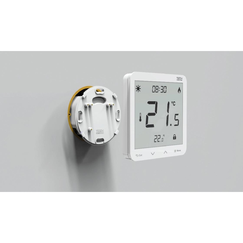 Przewodowy Dwustanowy Regulator Pokojowy Podtynkowy Biały St-297Z V3 Tech Sterowniki
