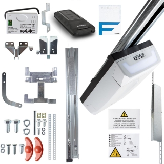 Zestaw Faac D600 Fds Do Bram Garażowych Z 3M Szyną Dwuczęściową Kewlarową