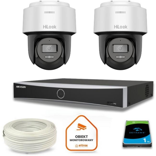 Zestaw Monitoringu Hilook 2 Kamery Ip Ptz-N6-P