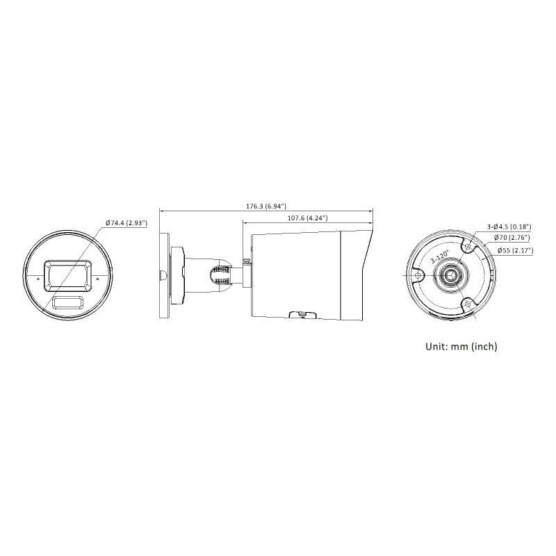 Kamera Ip Hikvision Ds-2Cd2083G2-Li2U(2.8Mm)(Black) Pl