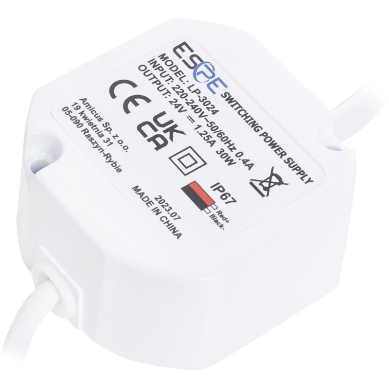 Zasilacz Impulsowy Dopuszkowy Hermetyczny Espe Lp-3024 24V/30W/1.25A
