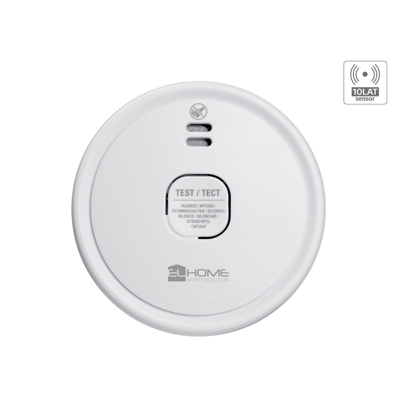 CZUJNIK DYMU "EL HOME" SD-88A2 - bateryjny 9V DC, czujnik fotooptyczny, żywotność sensora 10 lat