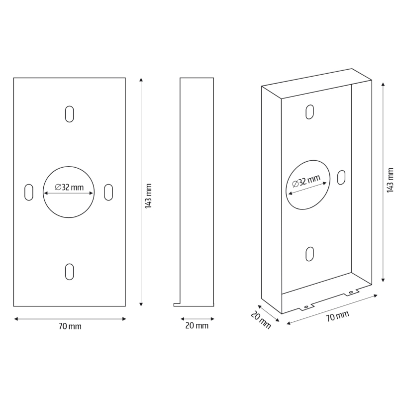 KASETA ZEWNĘTRZNA WIDEODOMOFONU "EURA" VDA-51C5/P - czarna, kamera 1080p., czytnik RFID, szyfrator, podtynk