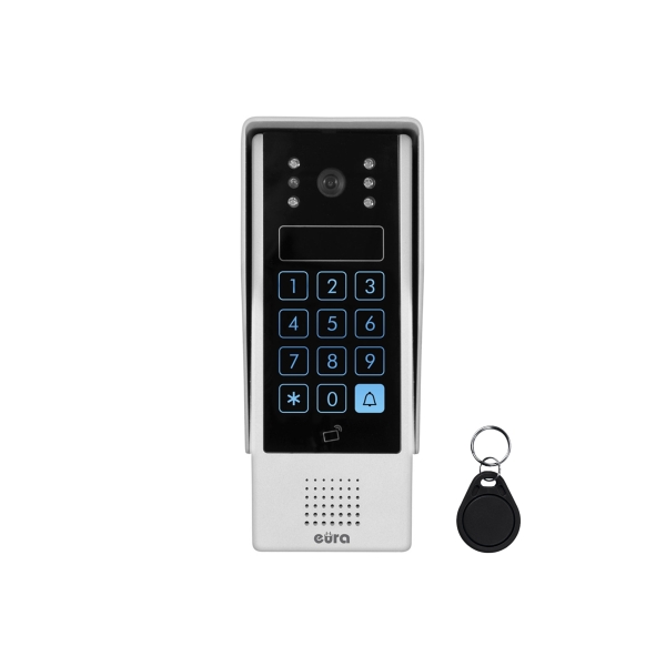 KASETA ZEWNĘTRZNA WIDEODOMOFONU "EURA" VDA-80A3 "EURA CONNECT" - jednorodzinna, dotykowy szyfrator, czytnik zbliżeniowy
